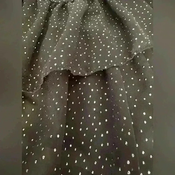 Michael Kors Women's Black Smocked Ruffled Lined Flutter Sleeve Dress (21) - Picture 7 of 10